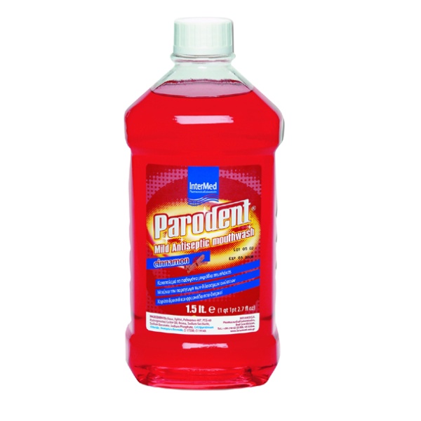 Parodent mild antiseptic mouthwash CINNAMON 1.5lt